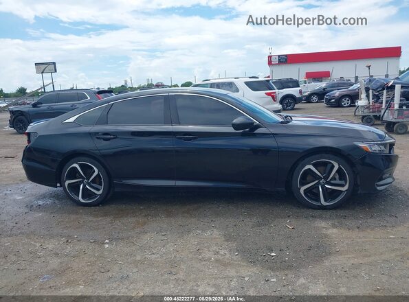 1HGCV1F39LA077441 2020 HONDA ACCORD Black Widok wnętrza 360 stopni