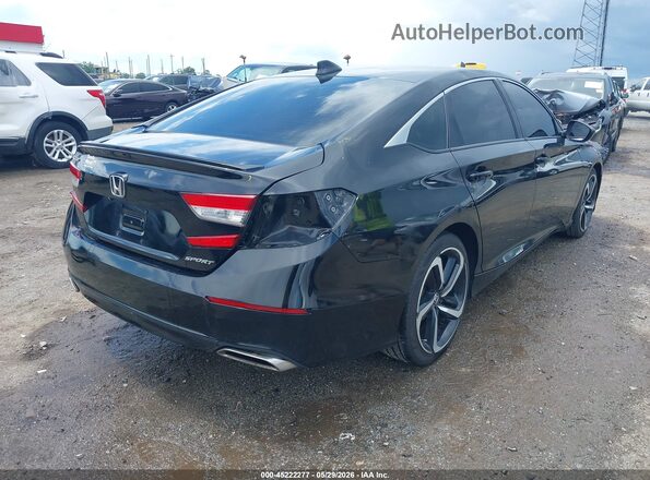 1HGCV1F39LA077441 2020 HONDA ACCORD Black Tył prawy