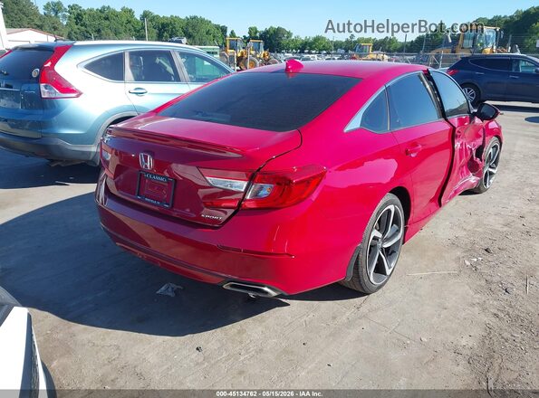 1HGCV1F39LA113936 2020 HONDA ACCORD Red Задня права чверть