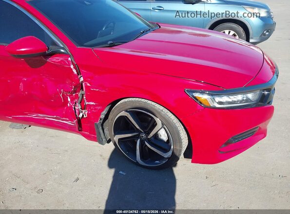 1HGCV1F39LA113936 2020 HONDA ACCORD Red Вид спереду
