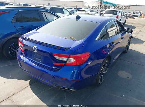 1HGCV1F39NA102485 2022 HONDA ACCORD Blue Trasero derecho