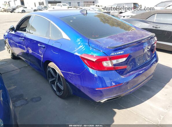 1HGCV1F39NA102485 2022 HONDA ACCORD Blue Trasero izquierdo