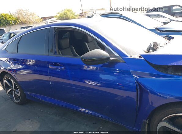1HGCV1F39NA102485 2022 HONDA ACCORD Blue Vista interior de 360 grados