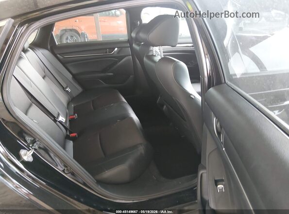 1HGCV1F39NA123840 2022 HONDA ACCORD Black VIN კოდის სტიკერის ხედი