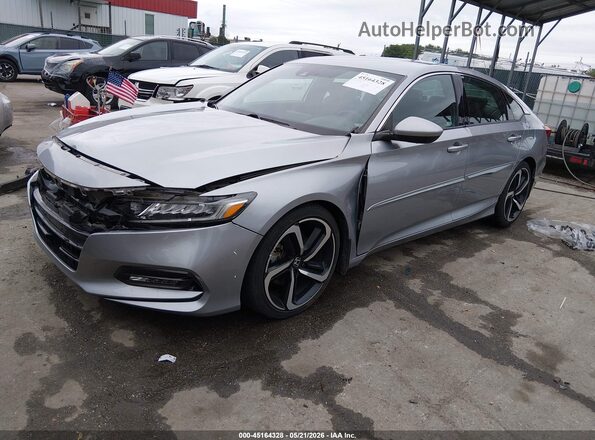 1HGCV1F3XJA207630 2018 HONDA ACCORD Gray 