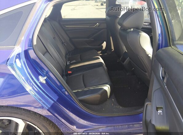 1HGCV1F3XJA221544 2018 HONDA ACCORD Blue Вид наклейки з VIN-кодом