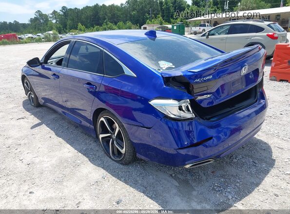 1HGCV1F3XJA245164 2018 HONDA ACCORD Blue უკანა მარცხენა