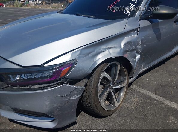 1HGCV1F3XKA037724 2019 HONDA ACCORD Silver Вид спереду