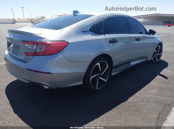 1HGCV1F3XKA037724 2019 HONDA ACCORD Silver Задня права чверть