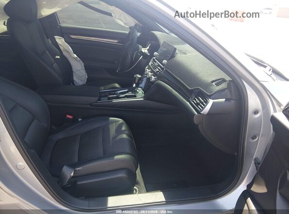 1HGCV1F3XKA037724 2019 HONDA ACCORD Silver Вид салону спереду