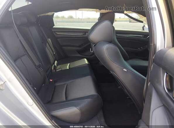 1HGCV1F3XKA037724 2019 HONDA ACCORD Silver Вид наклейки з VIN-кодом