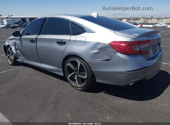 1HGCV1F3XKA037724 2019 HONDA ACCORD Silver Задня ліва чверть