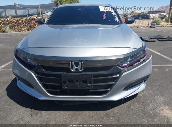 1HGCV1F3XKA037724 2019 HONDA ACCORD Silver Вид щитка приладів