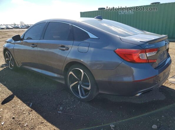 1HGCV1F3XKA161055 2019 HONDA ACCORD Gray Задня ліва чверть