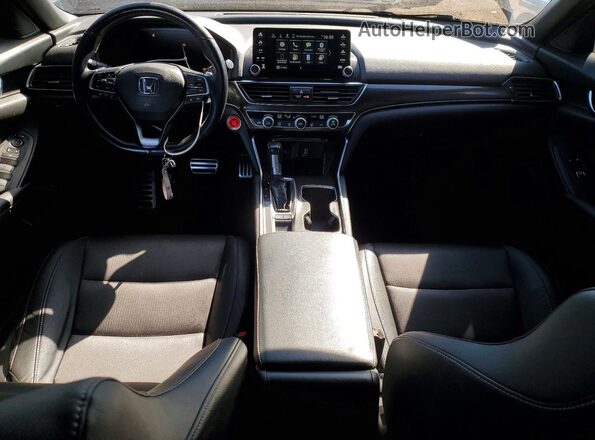 1HGCV1F3XKA161055 2019 HONDA ACCORD Gray Вид панелі приладів