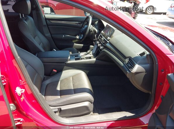 1HGCV1F3XLA021458 2020 HONDA ACCORD Red Front interior view