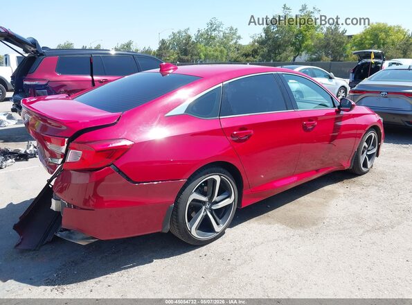 1HGCV1F3XLA021458 2020 HONDA ACCORD Red Rear right