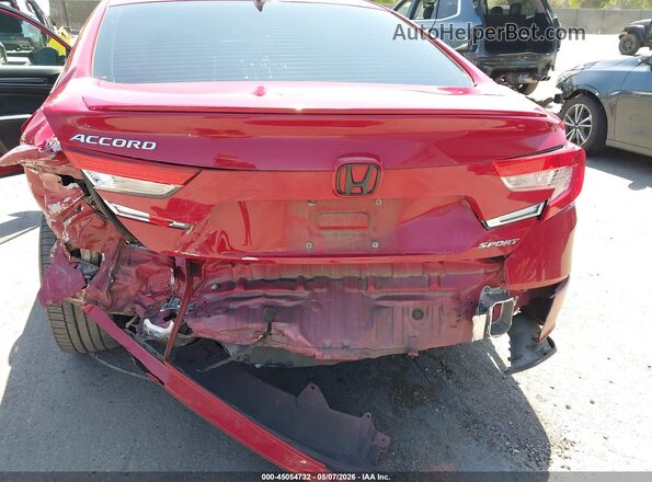 1HGCV1F3XLA021458 2020 HONDA ACCORD Red Front view