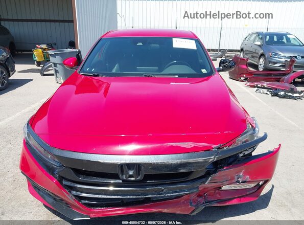 1HGCV1F3XLA021458 2020 HONDA ACCORD Red Rear interior view