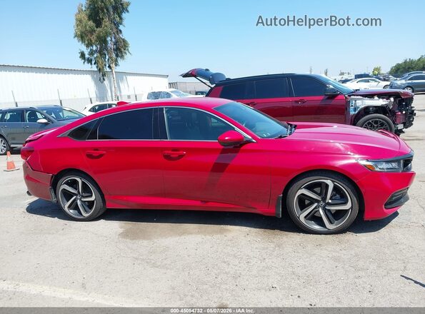 1HGCV1F3XLA021458 2020 HONDA ACCORD Red 360 interior view