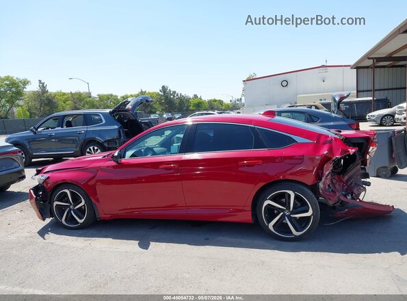 1HGCV1F3XLA021458 2020 HONDA ACCORD Red 