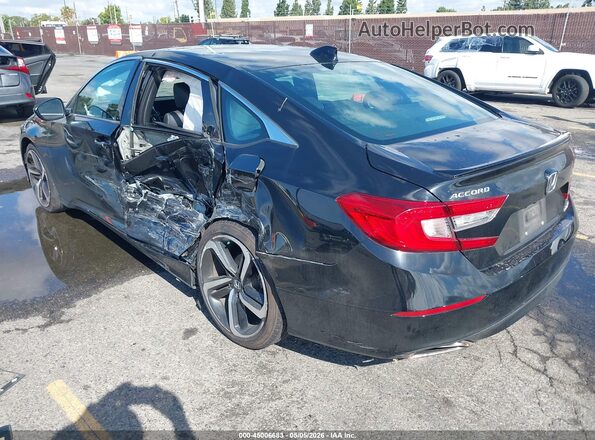 1HGCV1F3XLA080770 2020 HONDA ACCORD Black Rear left