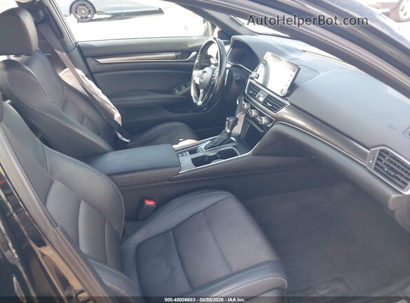 1HGCV1F3XLA080770 2020 HONDA ACCORD Black Front interior view