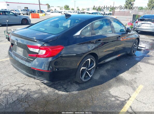 1HGCV1F3XLA080770 2020 HONDA ACCORD Black Rear right
