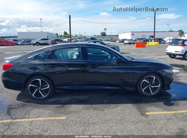 1HGCV1F3XLA080770 2020 HONDA ACCORD Black Rear interior view