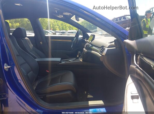 1HGCV1F3XLA112892 2020 HONDA ACCORD Blue წინა სალონის ხედი