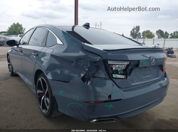 1HGCV1F3XMA096565 2021 HONDA ACCORD Серый Задняя левая четверть