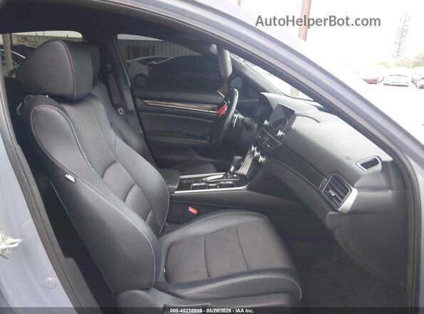 1HGCV1F3XMA096565 2021 HONDA ACCORD Серый Вид салона спереди