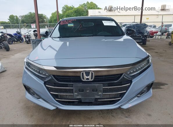 1HGCV1F3XMA096565 2021 HONDA ACCORD Серый Вид щитка приборов