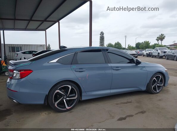 1HGCV1F3XMA096565 2021 HONDA ACCORD Серый Вид задней части салона