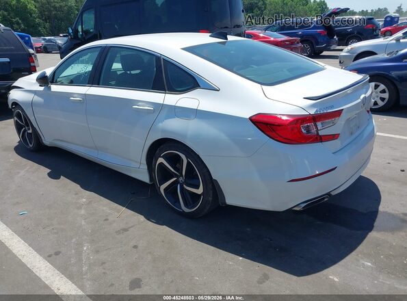 1HGCV1F3XNA065608 2022 HONDA ACCORD White Rear left