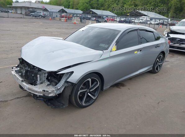 1HGCV1F3XNA067312 2022 HONDA ACCORD Silver Front left