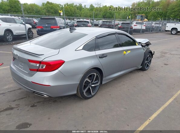 1HGCV1F3XNA067312 2022 HONDA ACCORD Silver Rear right