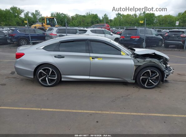 1HGCV1F3XNA067312 2022 HONDA ACCORD Silver Rear interior view