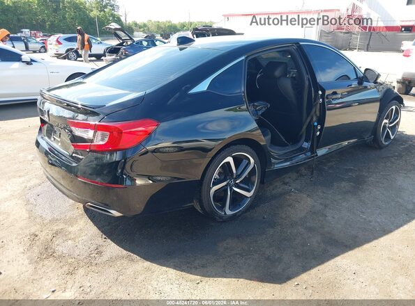 1HGCV1F3XNA098835 2022 HONDA ACCORD Black Rear right
