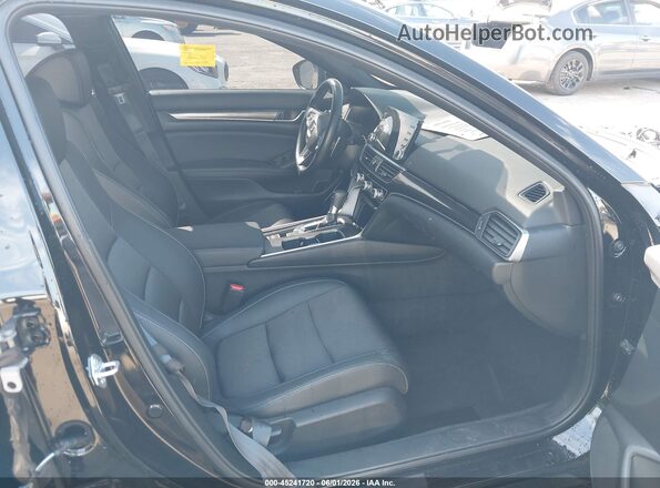 1HGCV1F3XNA098835 2022 HONDA ACCORD Black Front interior view