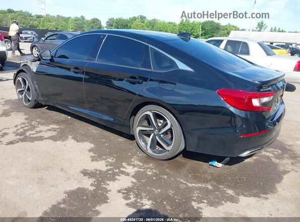 1HGCV1F3XNA098835 2022 HONDA ACCORD Black Rear left