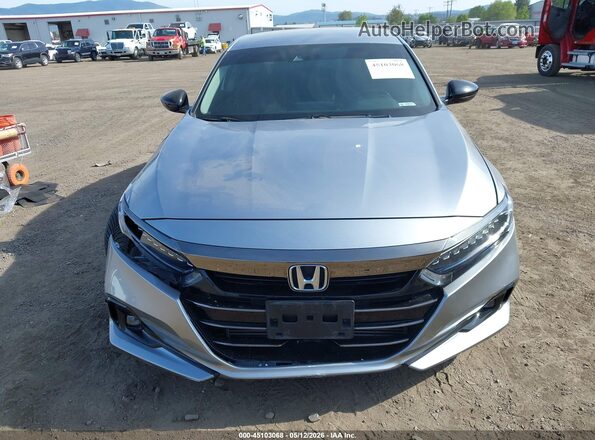 1HGCV1F40NA007466 2022 HONDA ACCORD Silver Rear interior view