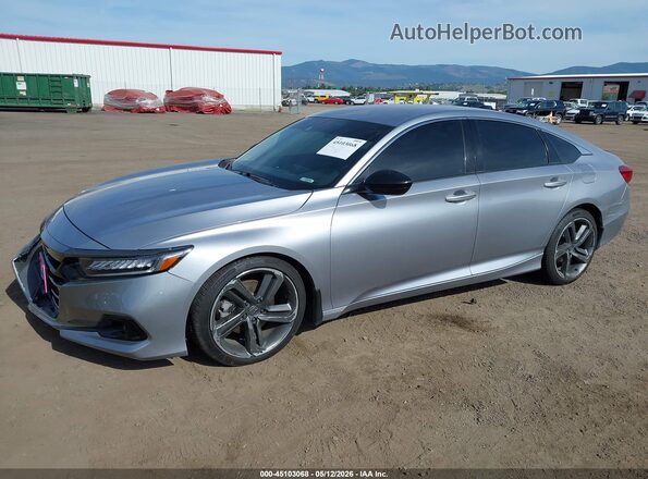 1HGCV1F40NA007466 2022 HONDA ACCORD Silver Front left
