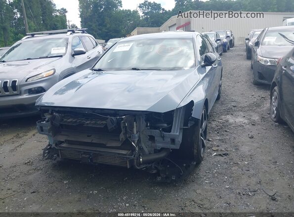 1HGCV1F40NA074309 2022 HONDA ACCORD Gray Առջևի ձախ երեք քառորդ տեսարան
