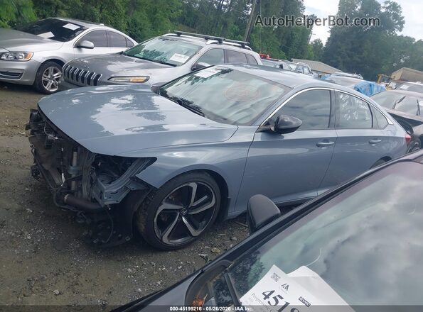 1HGCV1F40NA074309 2022 HONDA ACCORD Gray Սալոնի 360 աստիճան տեսք