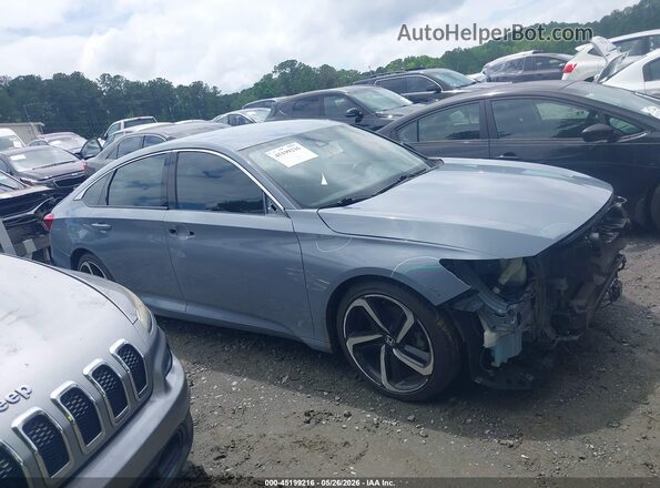 1HGCV1F40NA074309 2022 HONDA ACCORD Gray Սալոնի հետևի տեսք