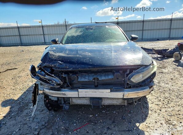 1HGCV1F41JA032242 2018 HONDA ACCORD Черный Вид спереди