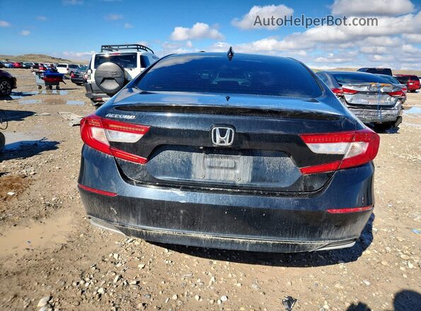 1HGCV1F41JA032242 2018 HONDA ACCORD Черный Вид сзади