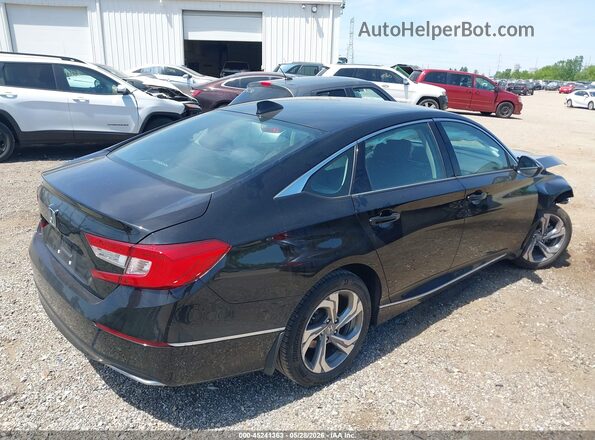 1HGCV1F41JA055584 2018 HONDA ACCORD Black უკანა მარჯვენა