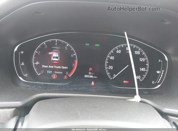 1HGCV1F41KA002854 2019 HONDA ACCORD Черный 